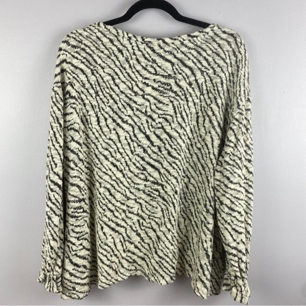 Zac&Rachel Zebra Print Cotton Blend Long Sleeve Sweater 2X - Picture 10 of 10